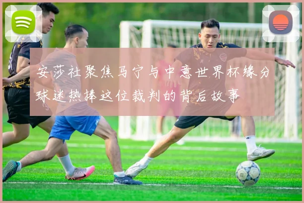 安莎社聚焦马宁与中意世界杯缘分球迷热捧这位裁判的背后故事